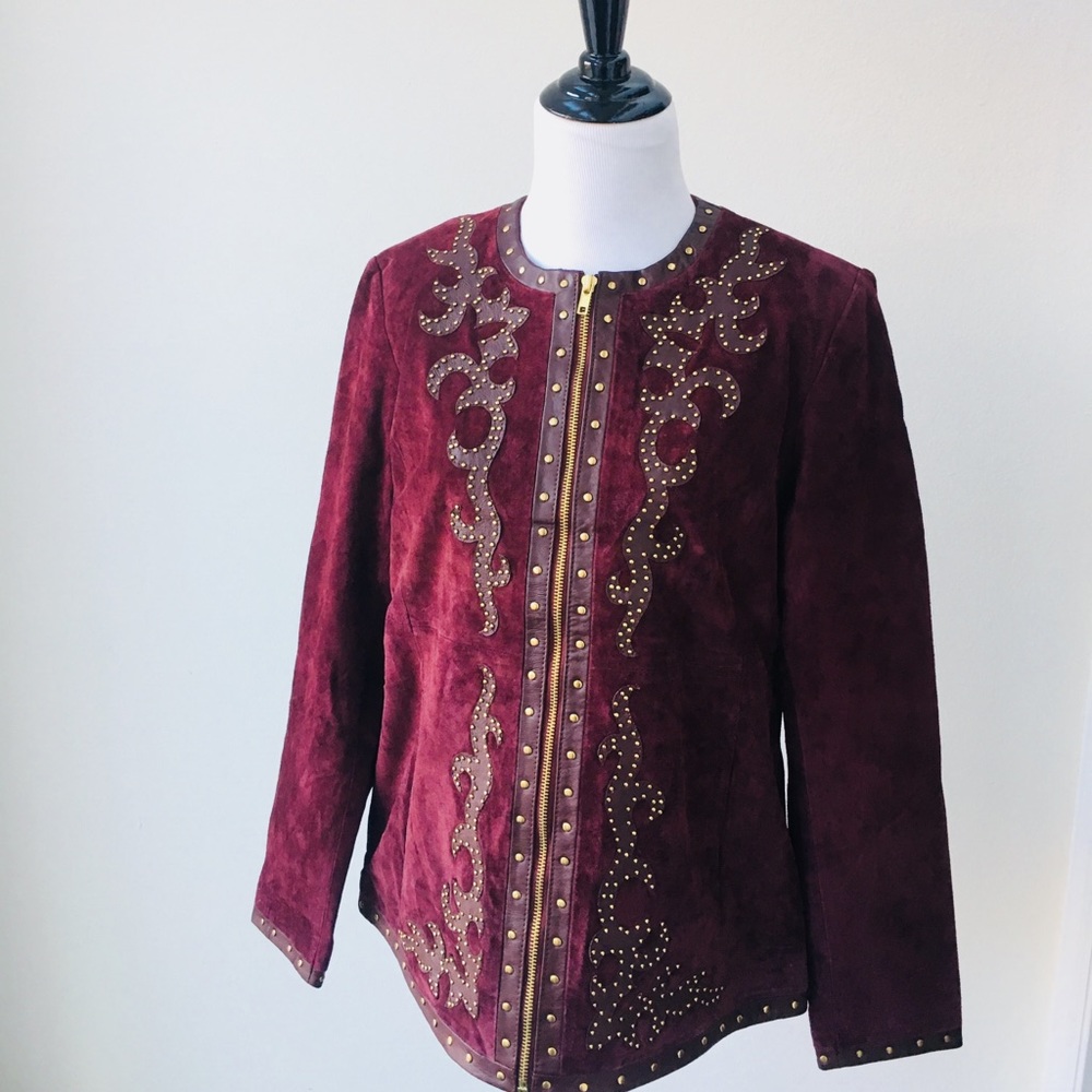 NEW! LINEA by Louis Dell'Olio Suede Jacket, Sz S